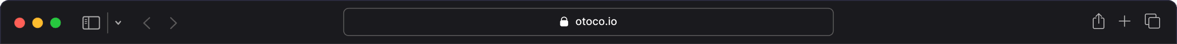 Navigation toolbar Navigation bar